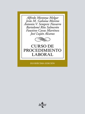 cover image of Curso de procedimiento laboral